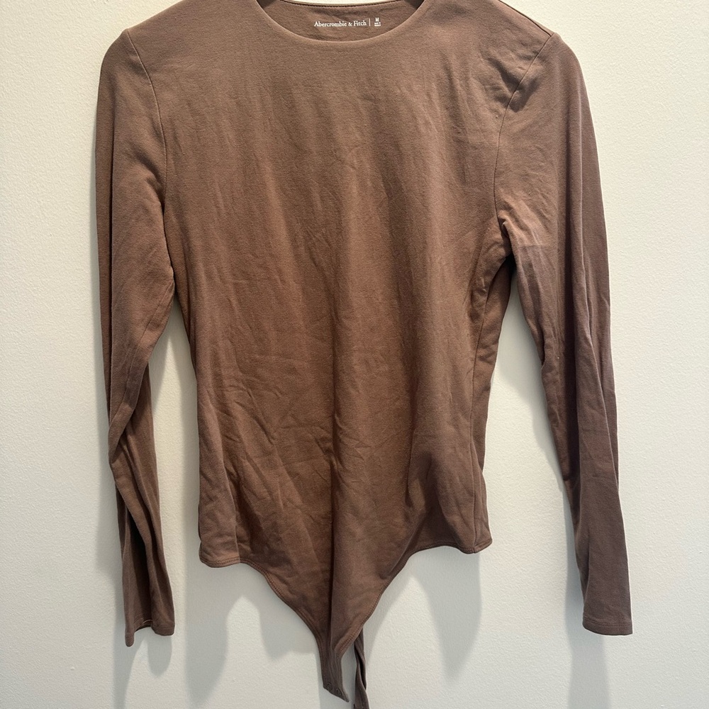 Abercrombie & Fitch Brown Long Sleeve body suit
